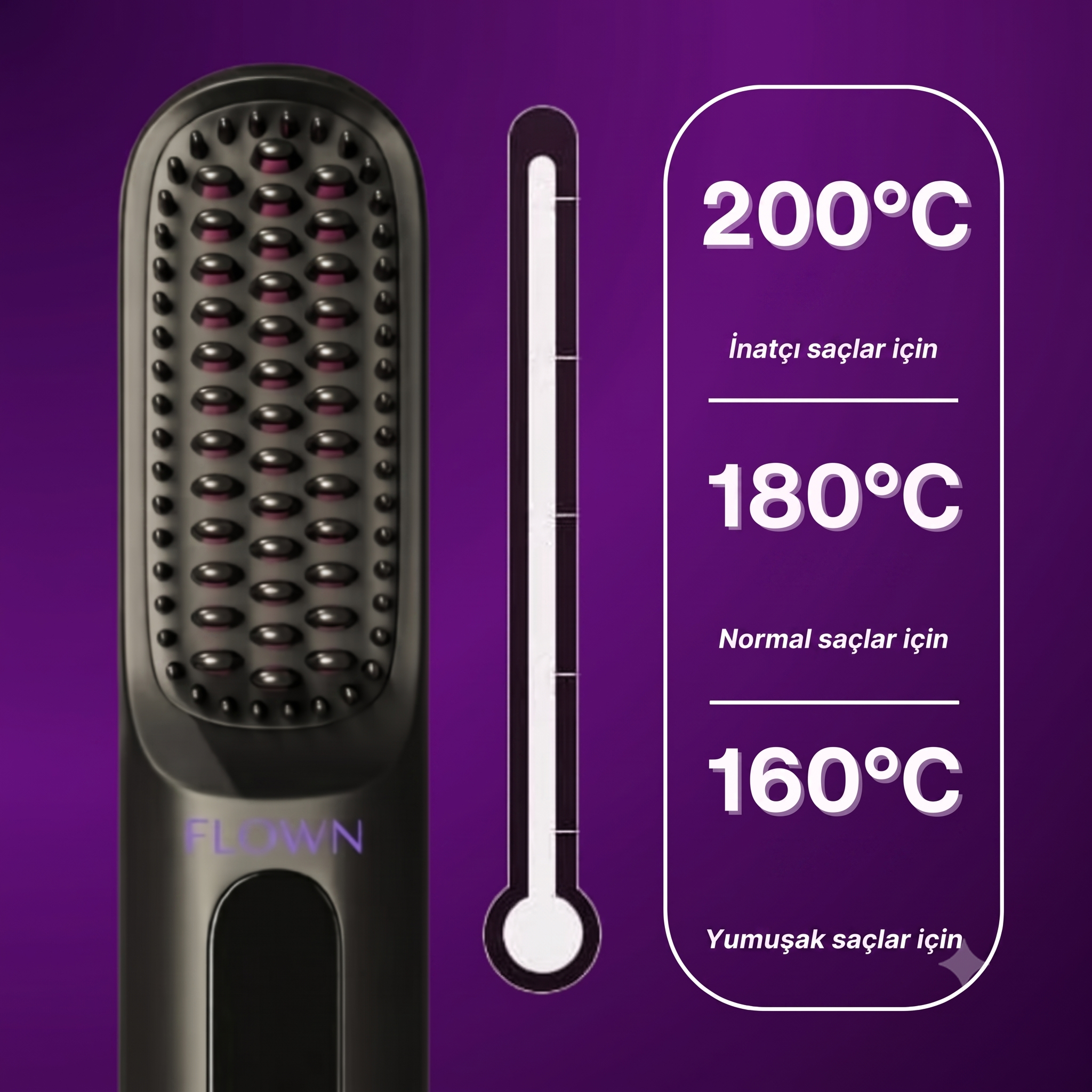 BRUSHLIX Kablosuz Şarjlı Saç Düzleştirici