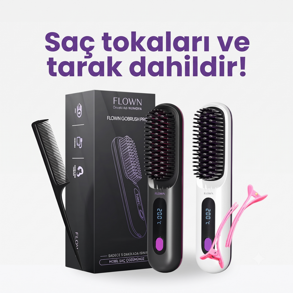 BRUSHLIX Kablosuz Şarjlı Saç Düzleştirici
